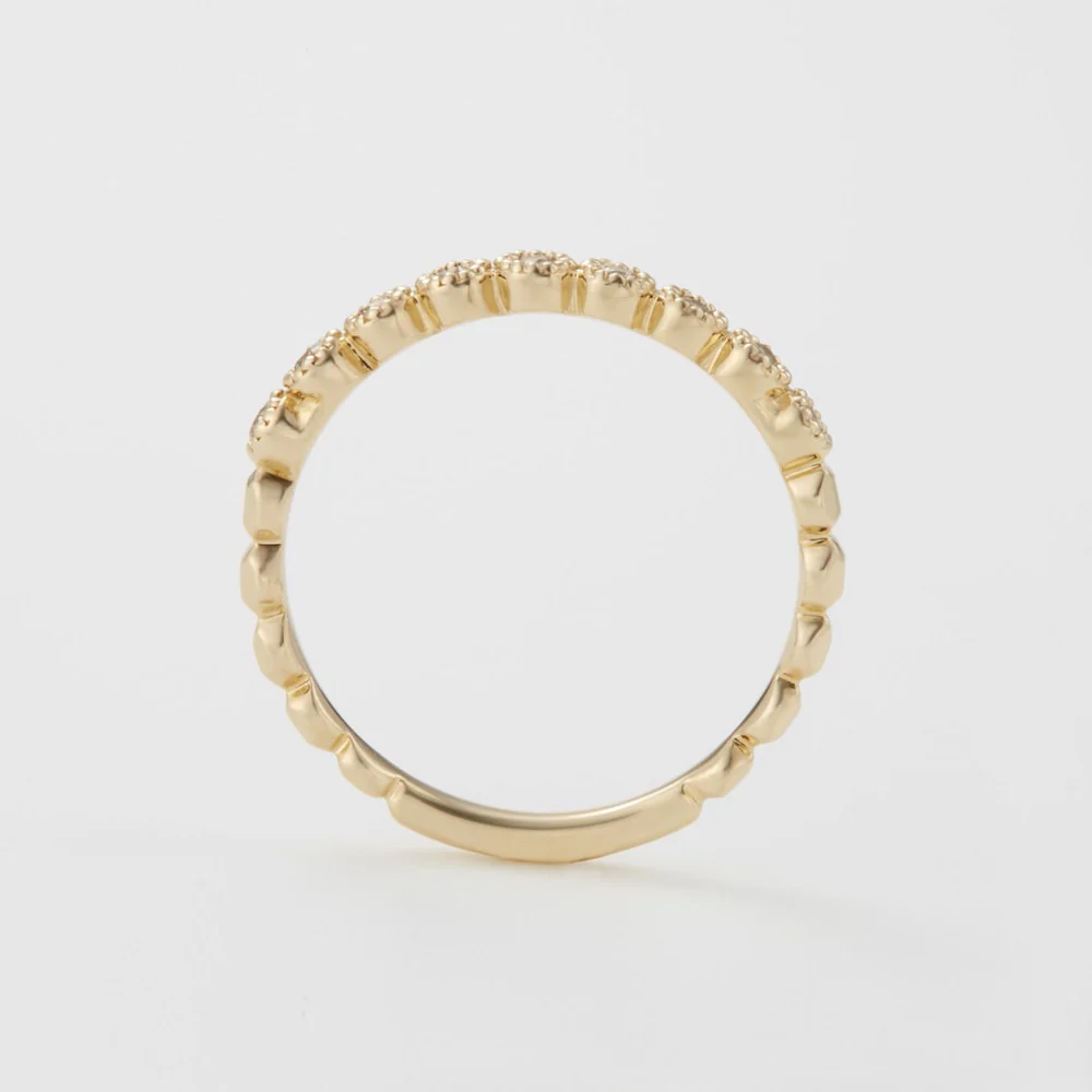 K10 Diamond Pinky Ring - Image 4