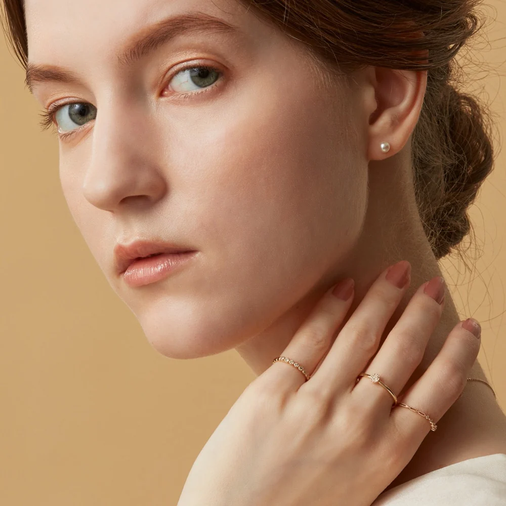 K10 Diamond Pinky Ring - Image 5