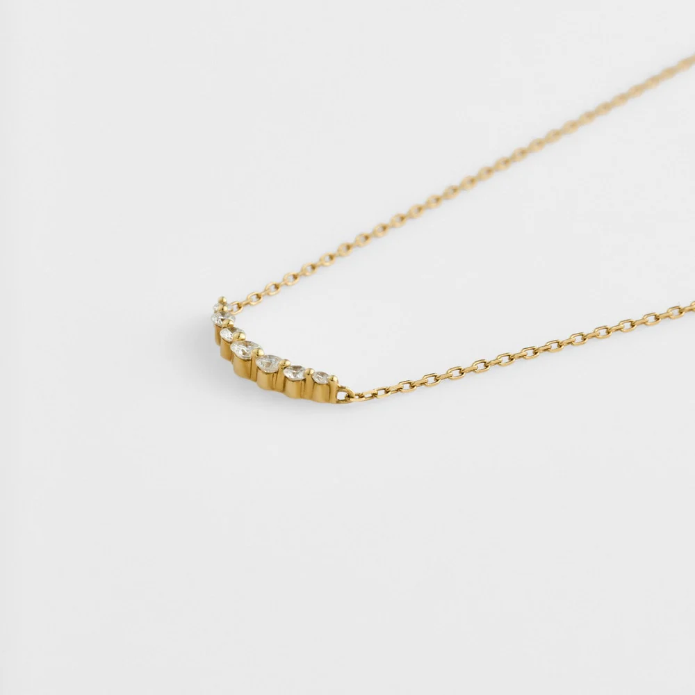 K18 Diamond Necklace - Image 5