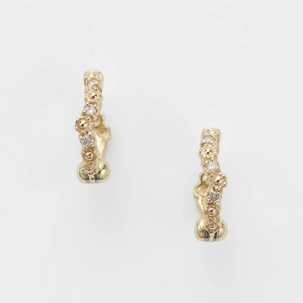 K10 Diamond Earrings - Image 2