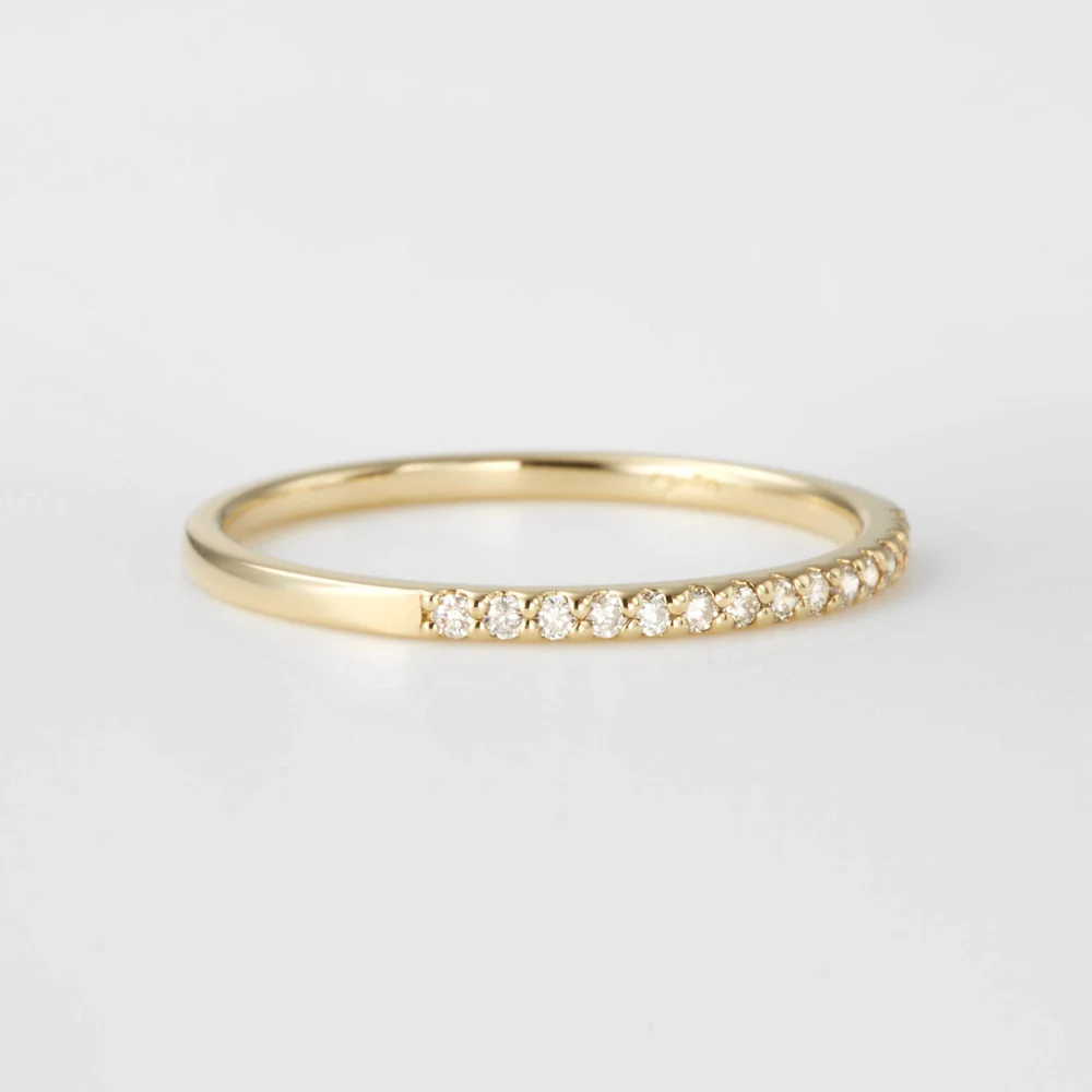 K18 Half Eternity Ring - Image 2