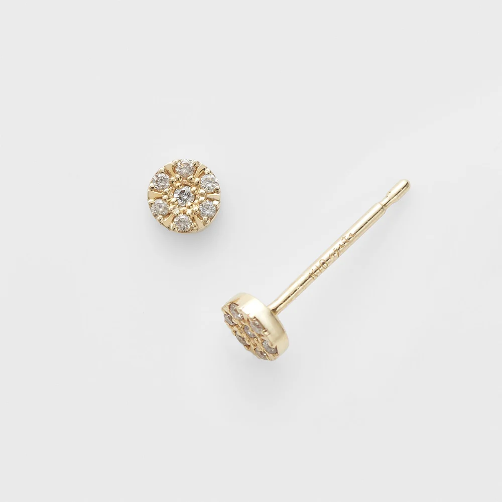 K10 Diamond Earrings - Image 2
