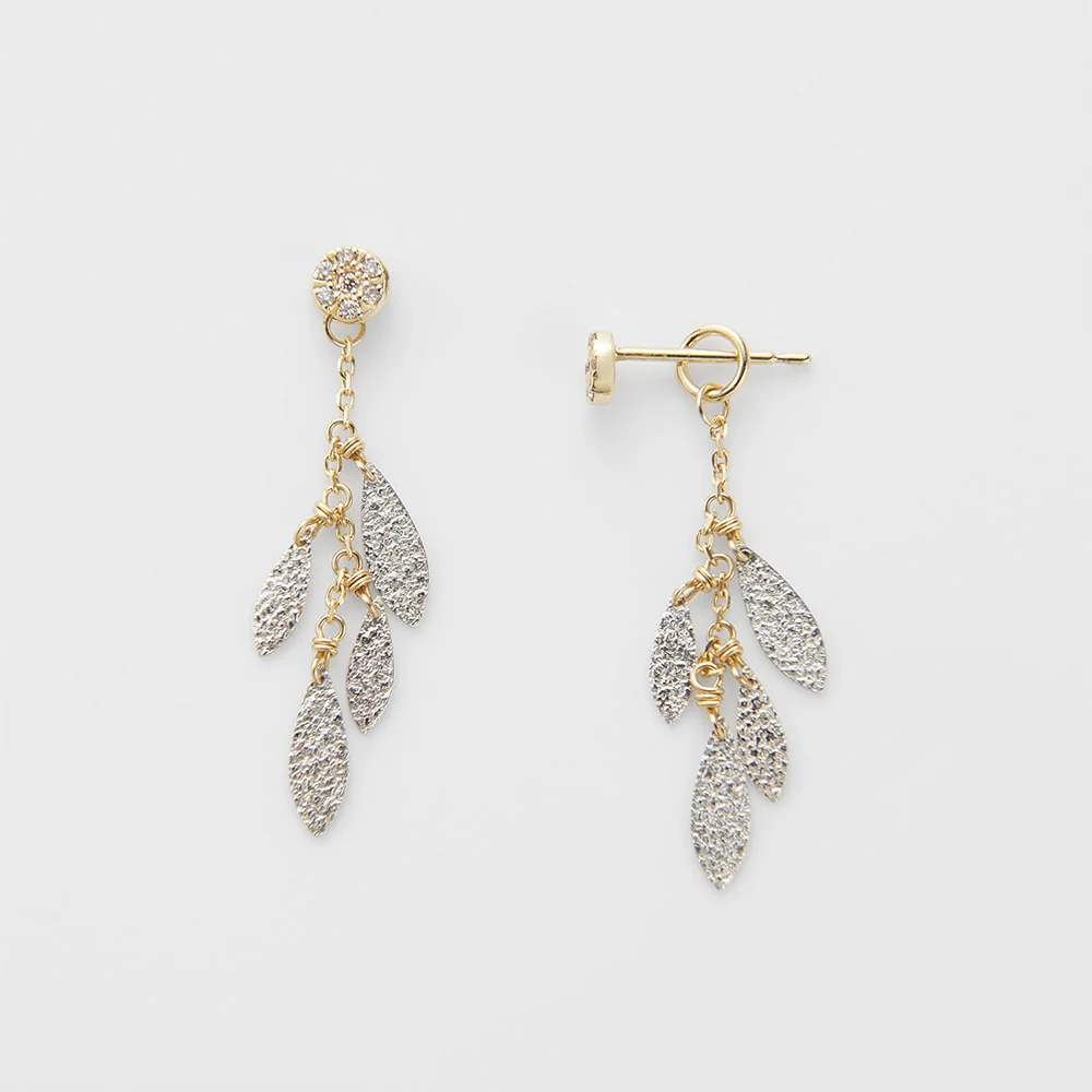 K10 Diamond Earrings - Image 3