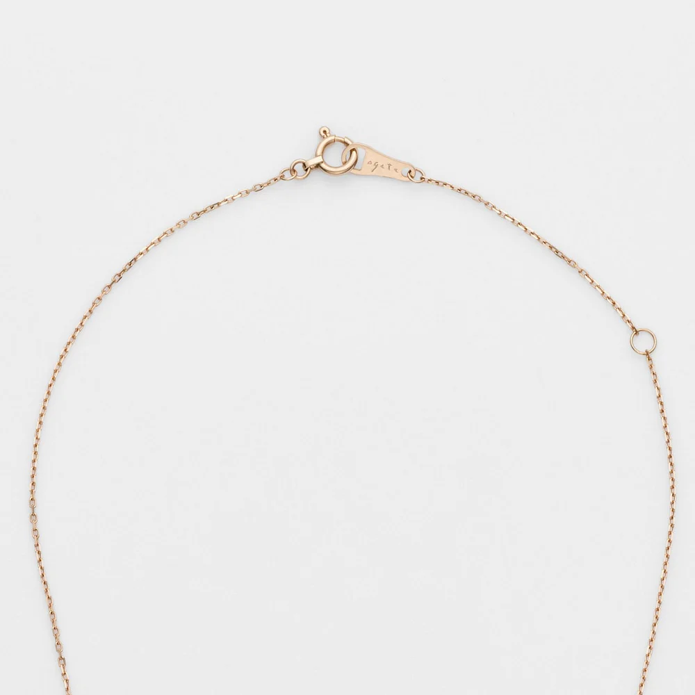K10 Diamond Necklace (Pink Gold) - Image 4