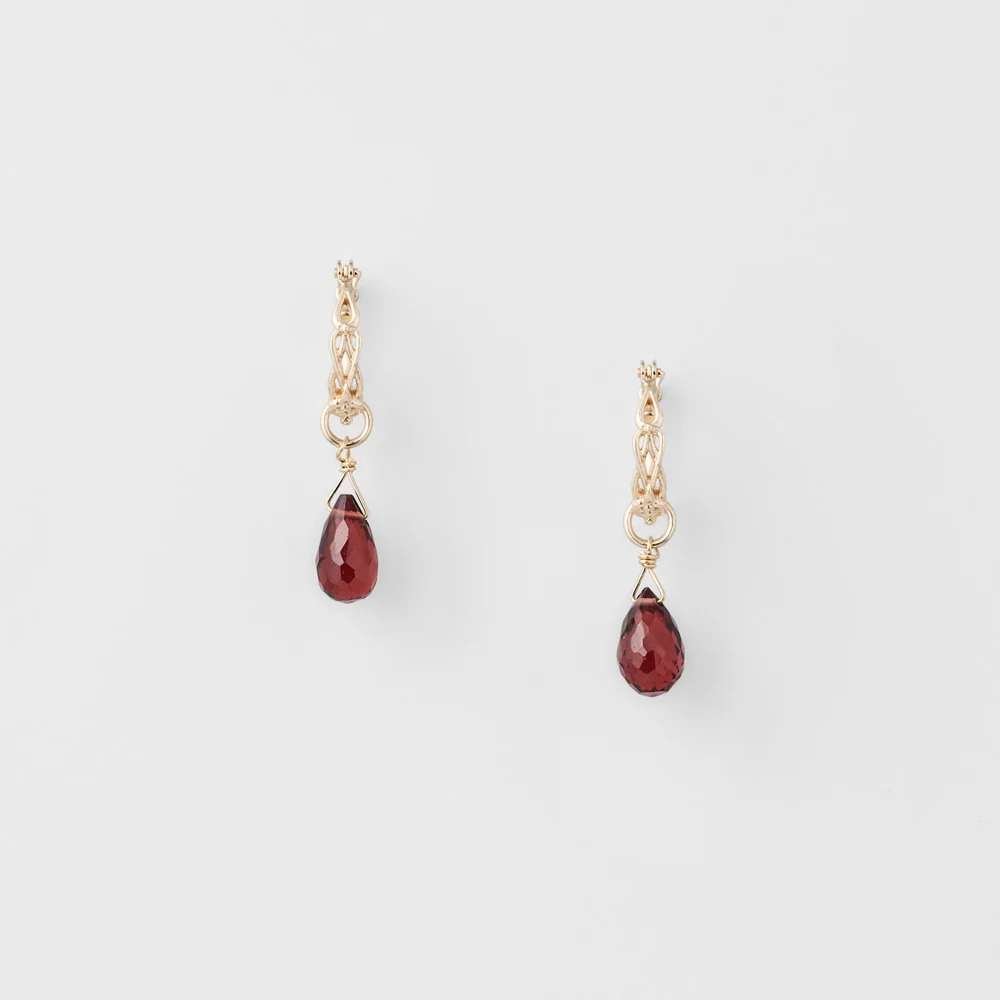 K10 Garnet Earring Set - Image 2