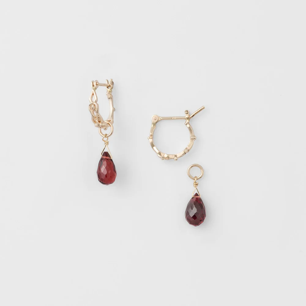 K10 Garnet Earring Set - Image 3