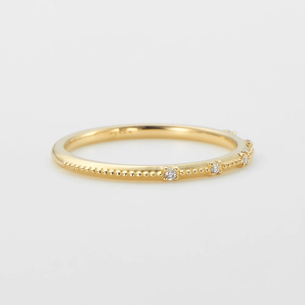 K18 Diamond Pinky Ring - Image 2