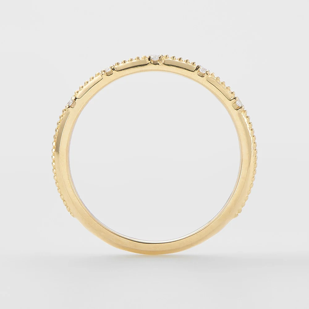 K18 Diamond Pinky Ring - Image 4