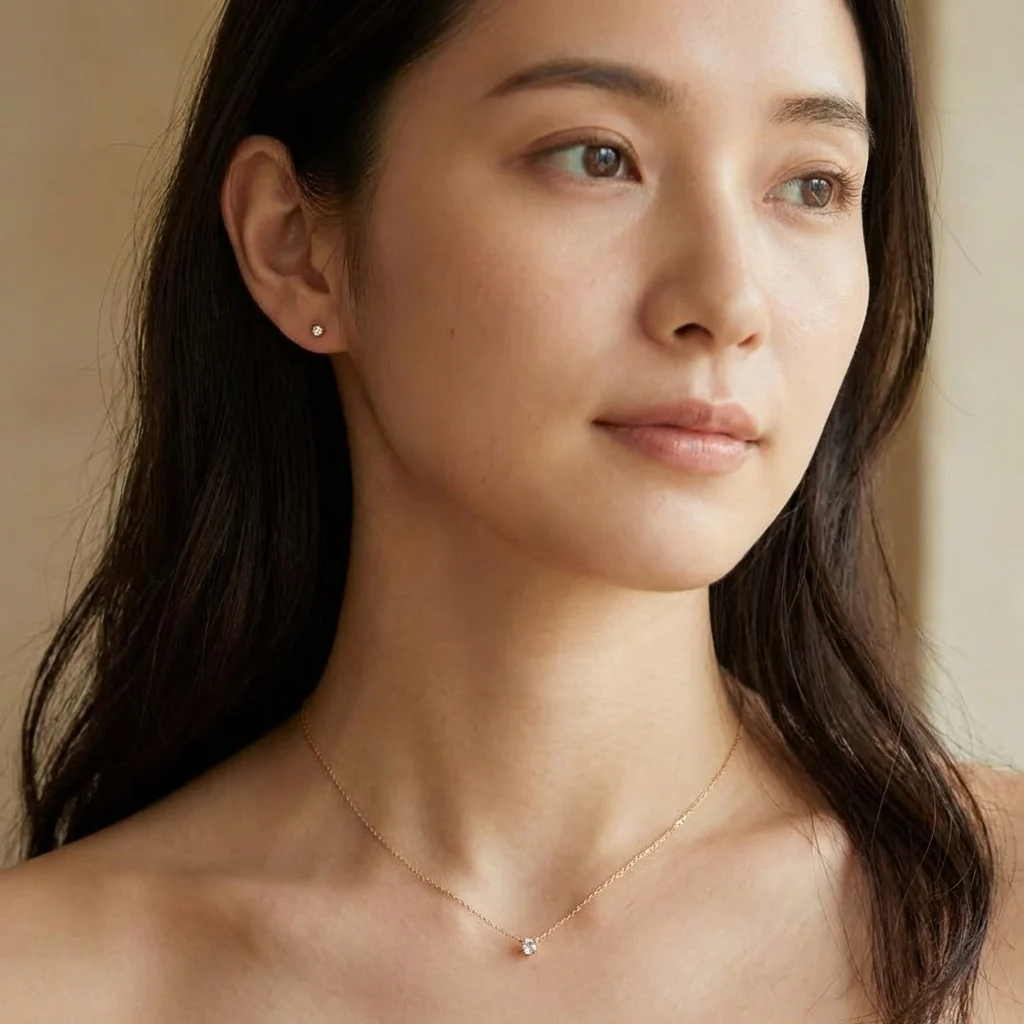 K18 Diamond Necklace (0.3Ct) - Image 6