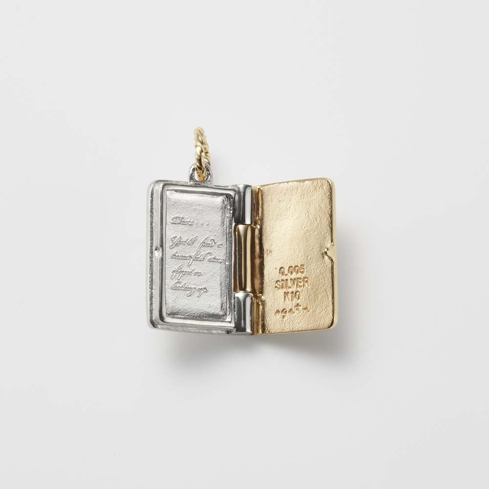 Silver And K10 Locket Charm - Image 3