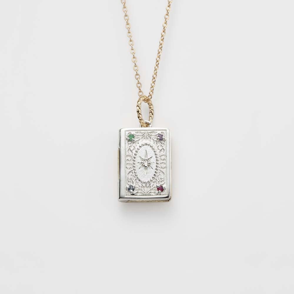 Silver And K10 Locket Charm - Image 4