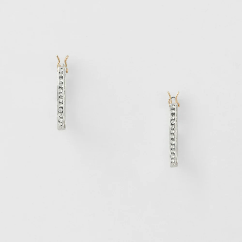 Silver Hoop Earrings - Image 2