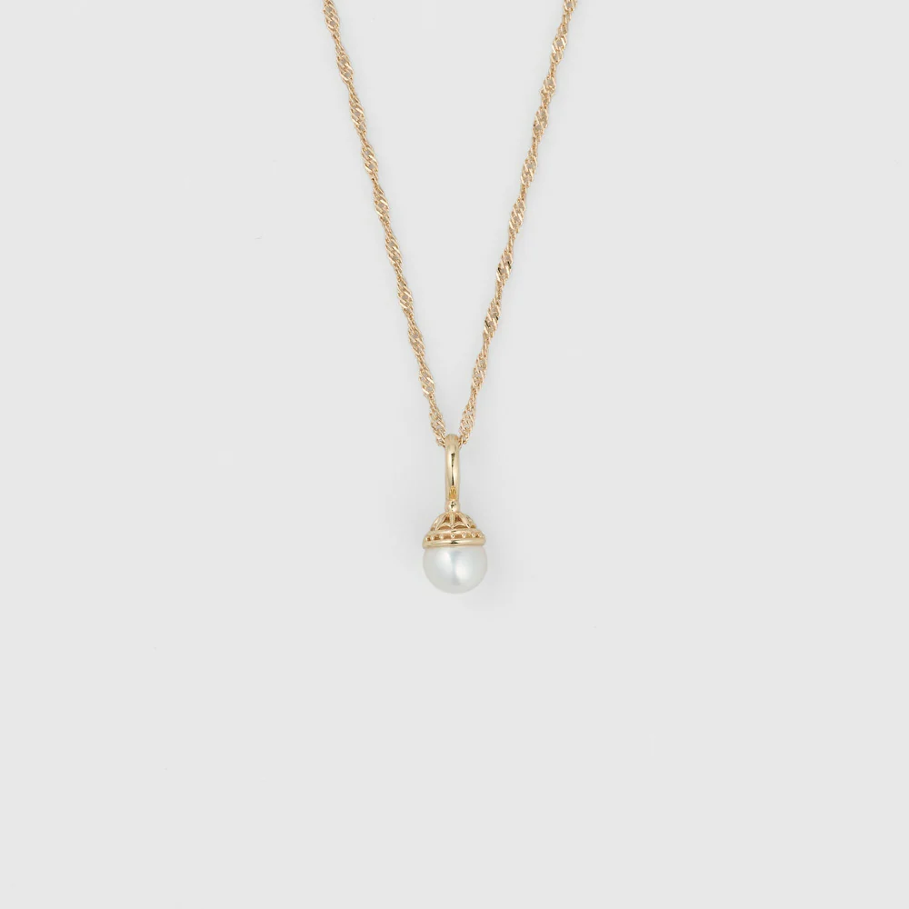 K10/Silver Charm Set Necklace - Image 3