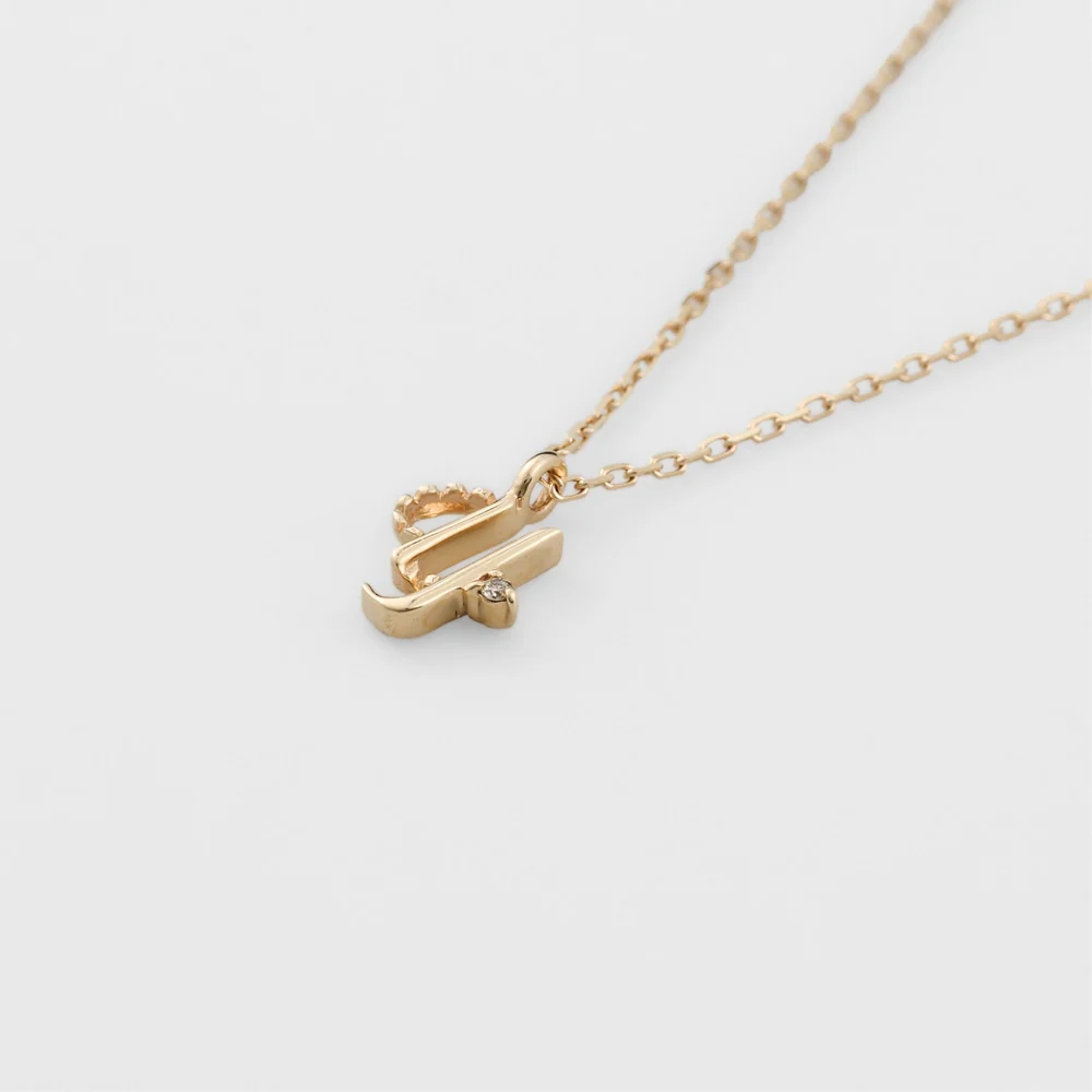 Initial Y/K10 Diamond Necklace - Image 4