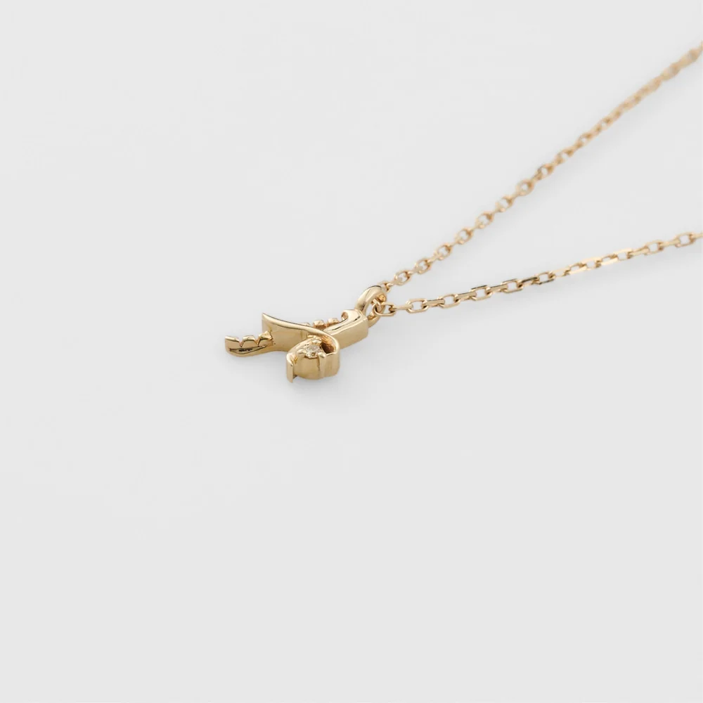Initial A/K10 Diamond Necklace - Image 4