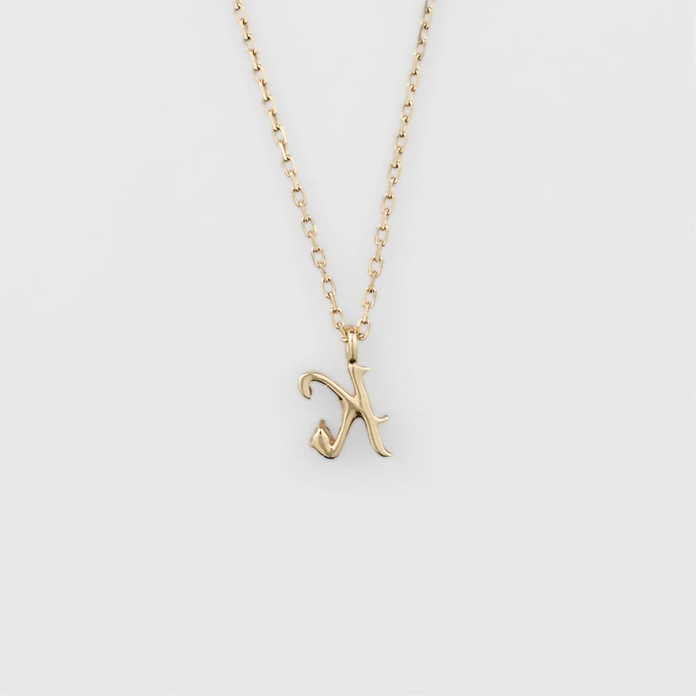 Initial K/K10 Diamond Necklace - Image 3