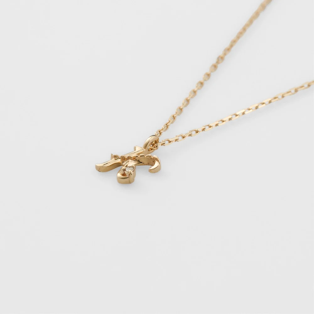 Initial K/K10 Diamond Necklace - Image 5