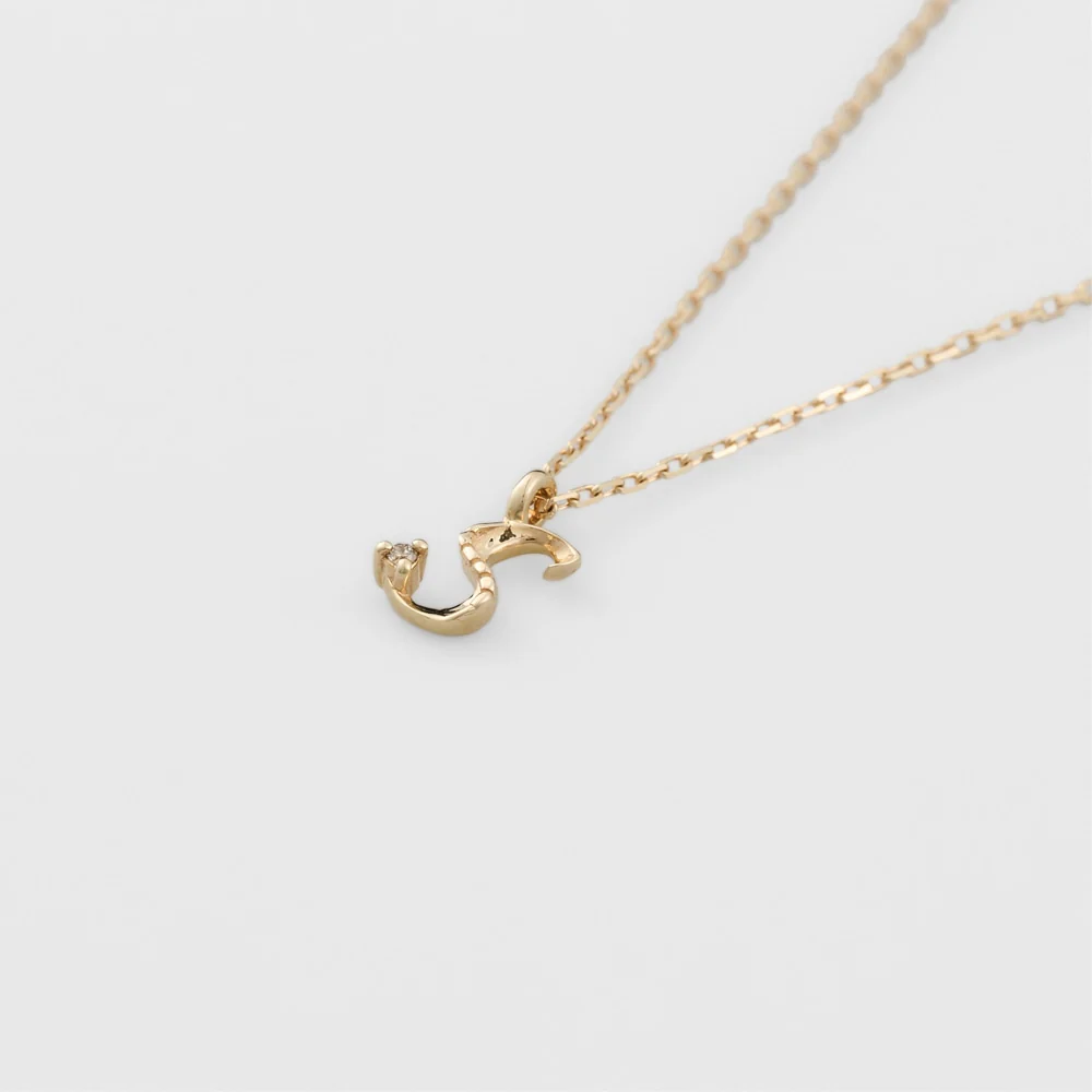 Initial S/K10 Diamond Necklace - Image 3