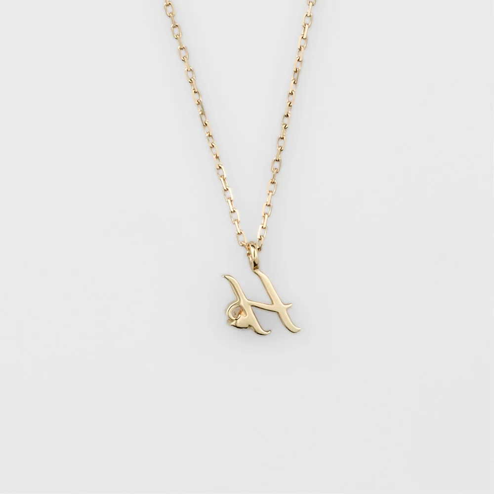 Initial H/K10 Diamond Necklace - Image 2