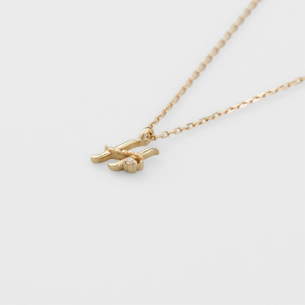 Initial H/K10 Diamond Necklace - Image 4