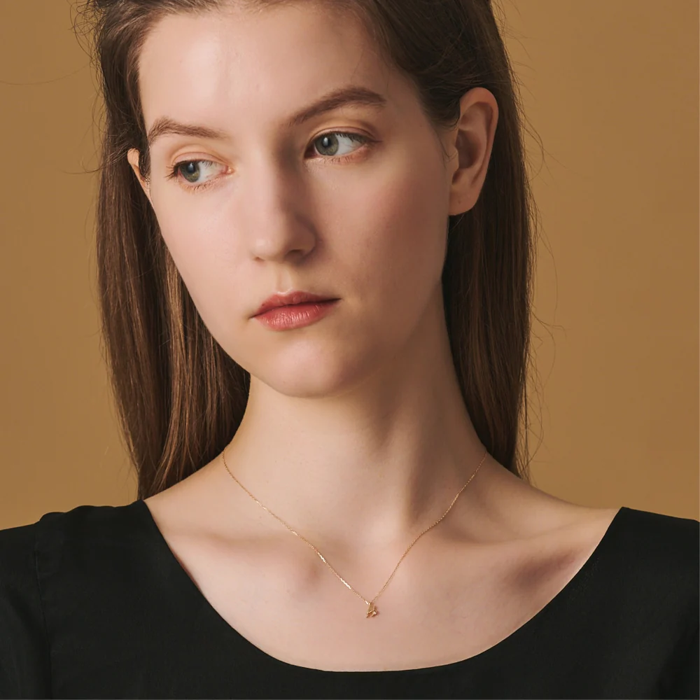 Initial H/K10 Diamond Necklace - Image 5