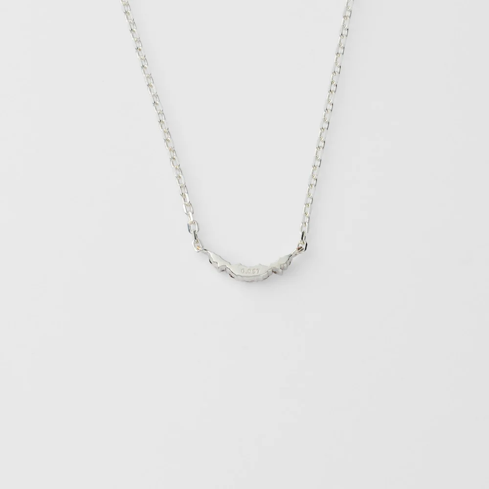 Silver Diamond Necklace - Image 3