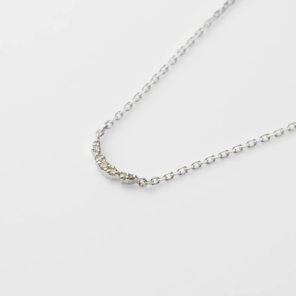 Silver Diamond Necklace - Image 5