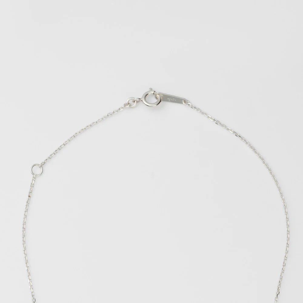 Silver Diamond Necklace - Image 4
