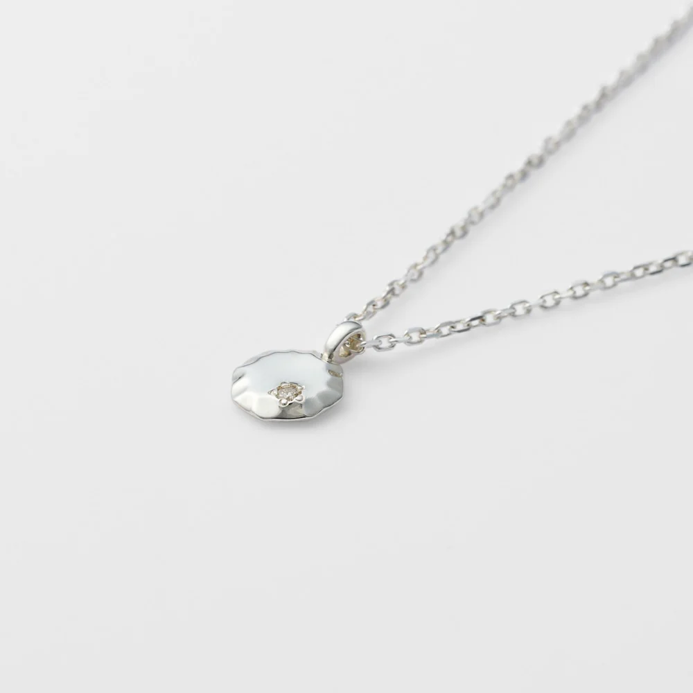 Silver Diamond Necklace - Image 5