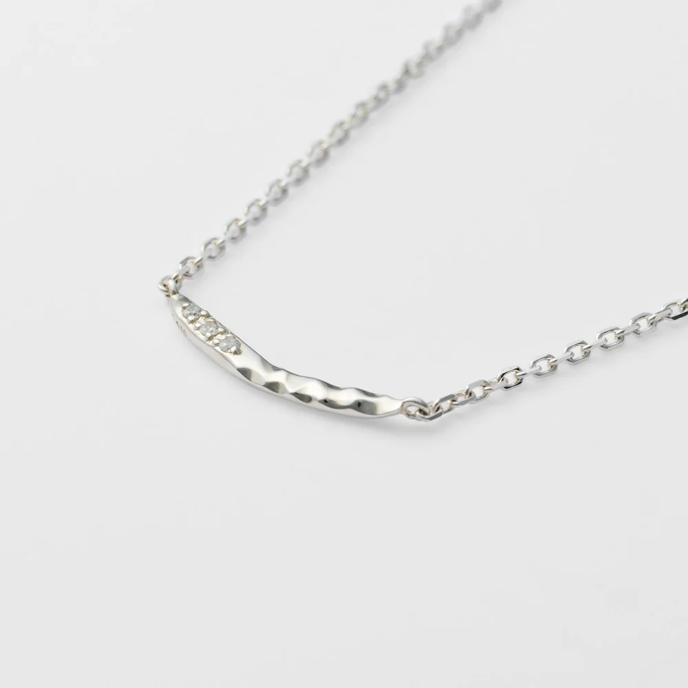 Silver Diamond Necklace - Image 5
