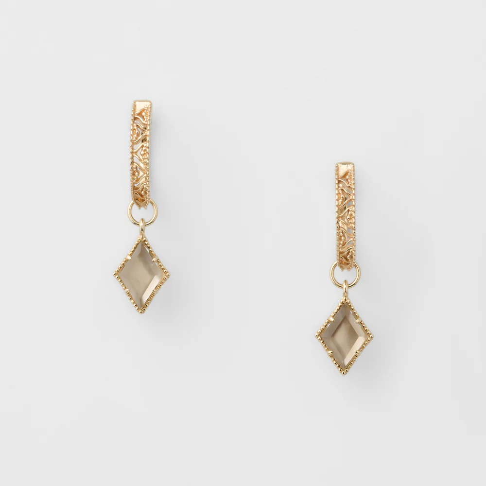 K10 Quartz/Shell Earring Charm - Image 3