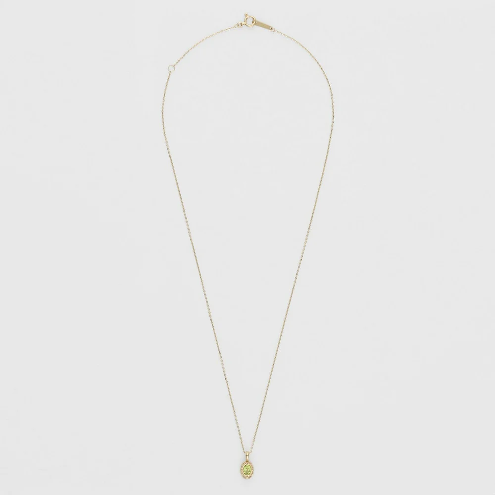 <August Birthstone> K10 Peridot Necklace - Image 4