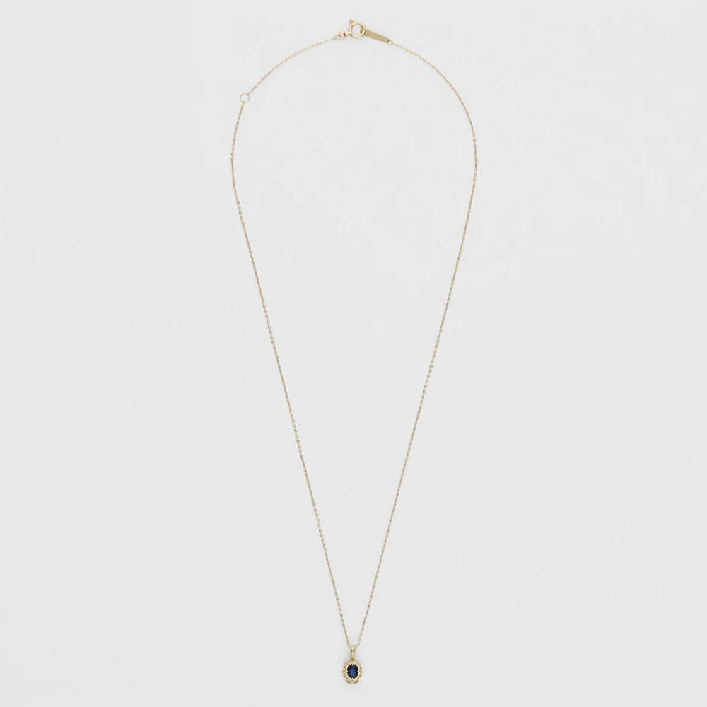 <September Birthstone> K10 Sapphire Necklace - Image 4