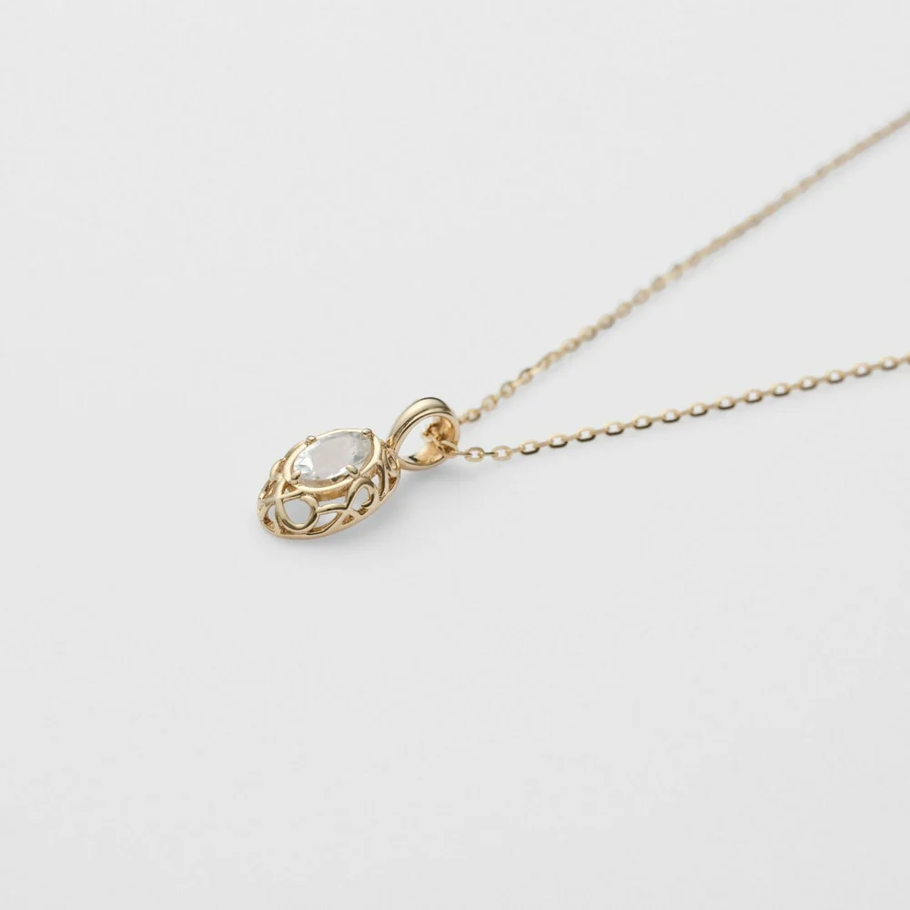 <November Birthstone> K10 Topaz Necklace - Image 6