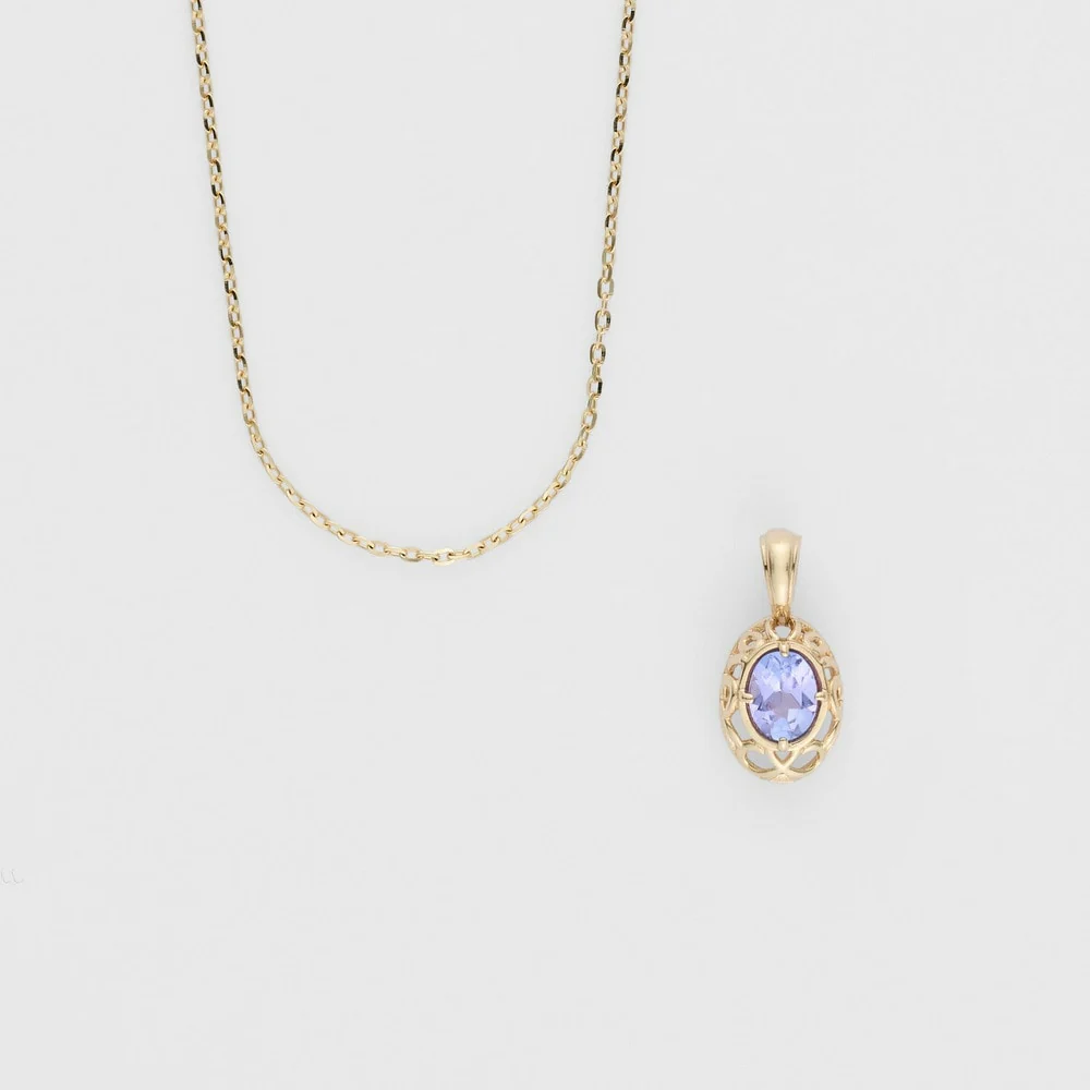 <December Birthstone> K10 Tanzanite Necklace - Image 3
