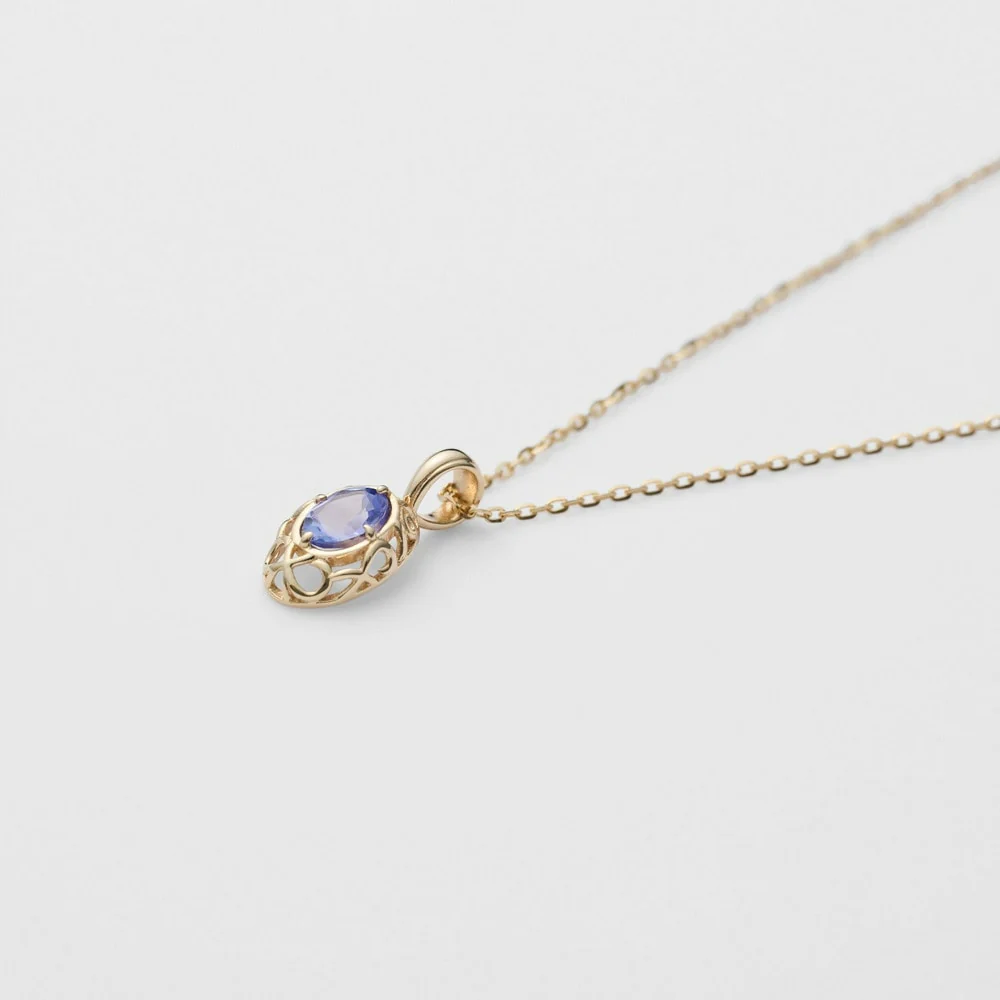 <December Birthstone> K10 Tanzanite Necklace - Image 6
