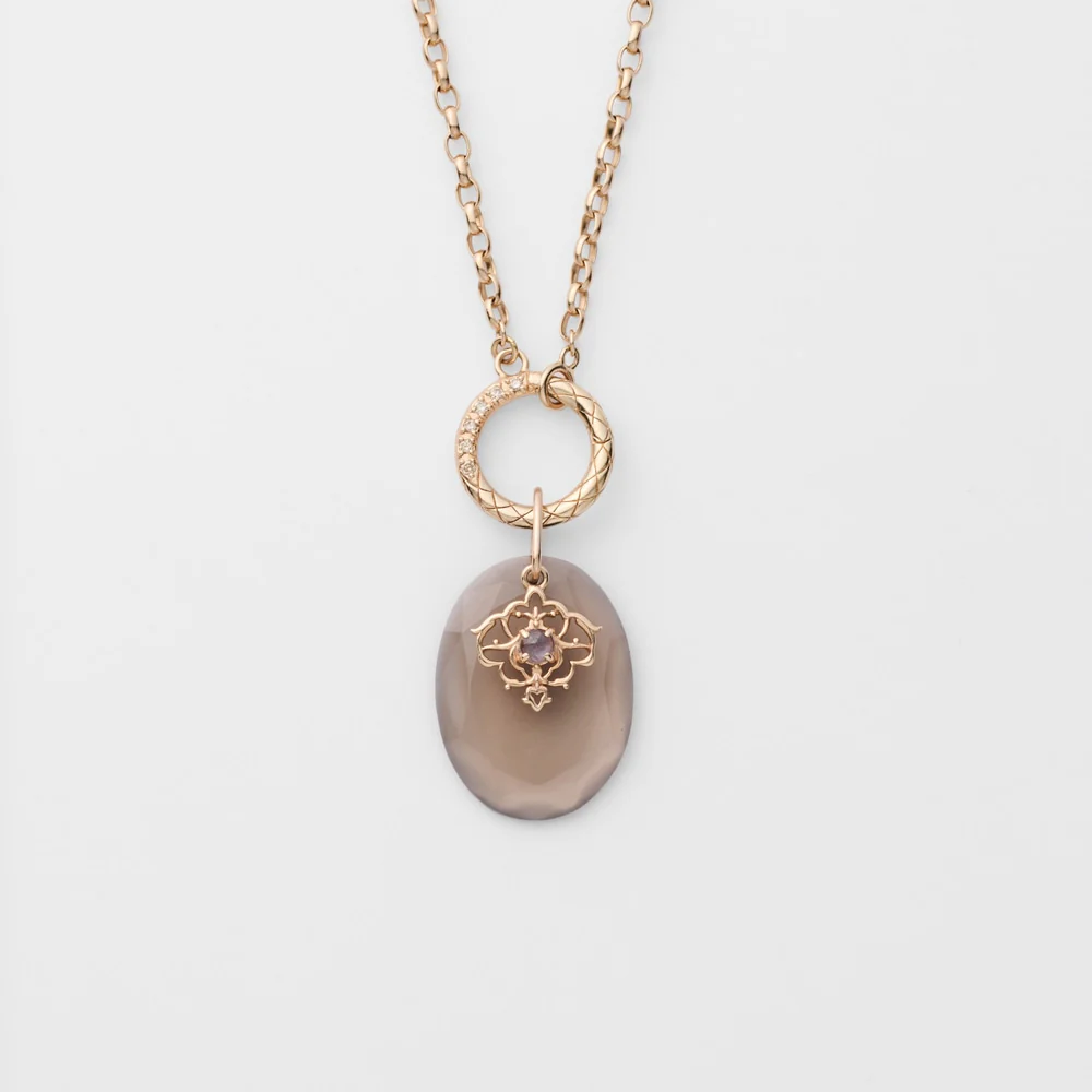 K5 Smoky Quartz Charm - Image 3