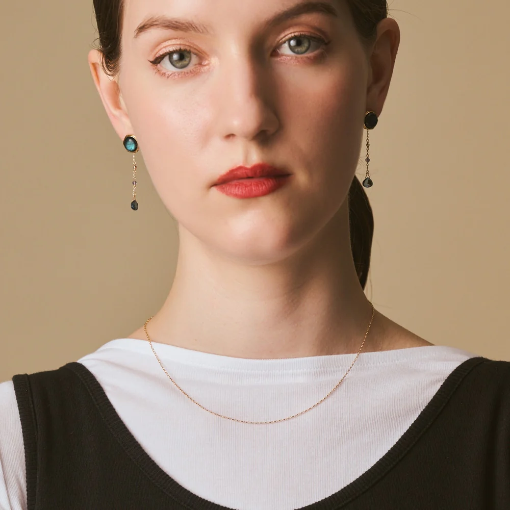K10 Topaz/Iolite Earring Charm - Image 3