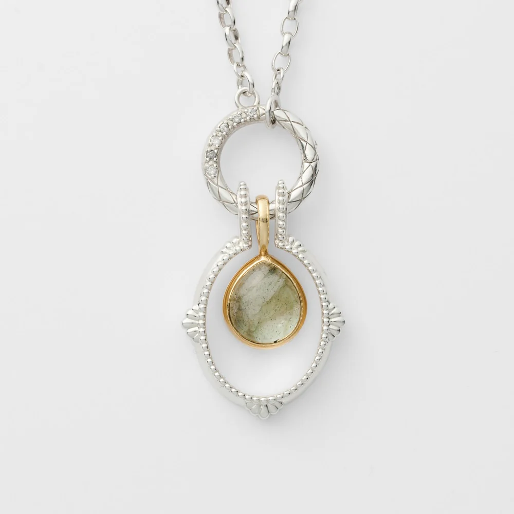 K10 Quartz/Labradorite Charm - Image 3