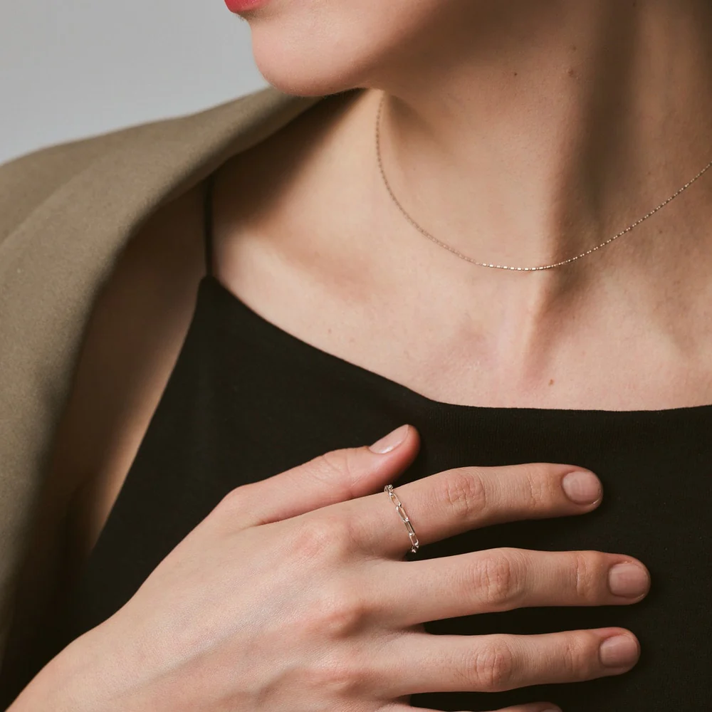 Silver Chain Ring - Image 5