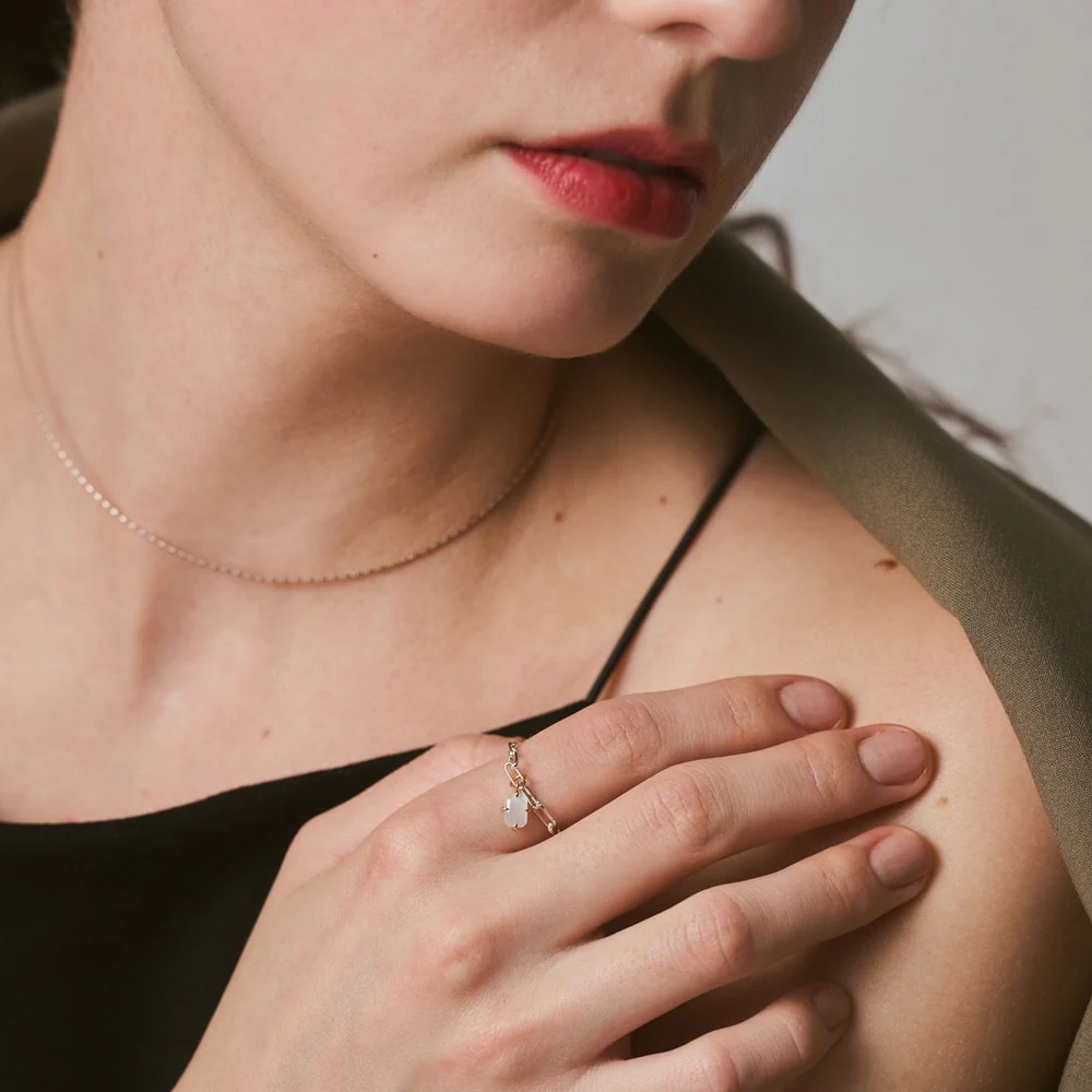 Silver Chain Ring - Image 6