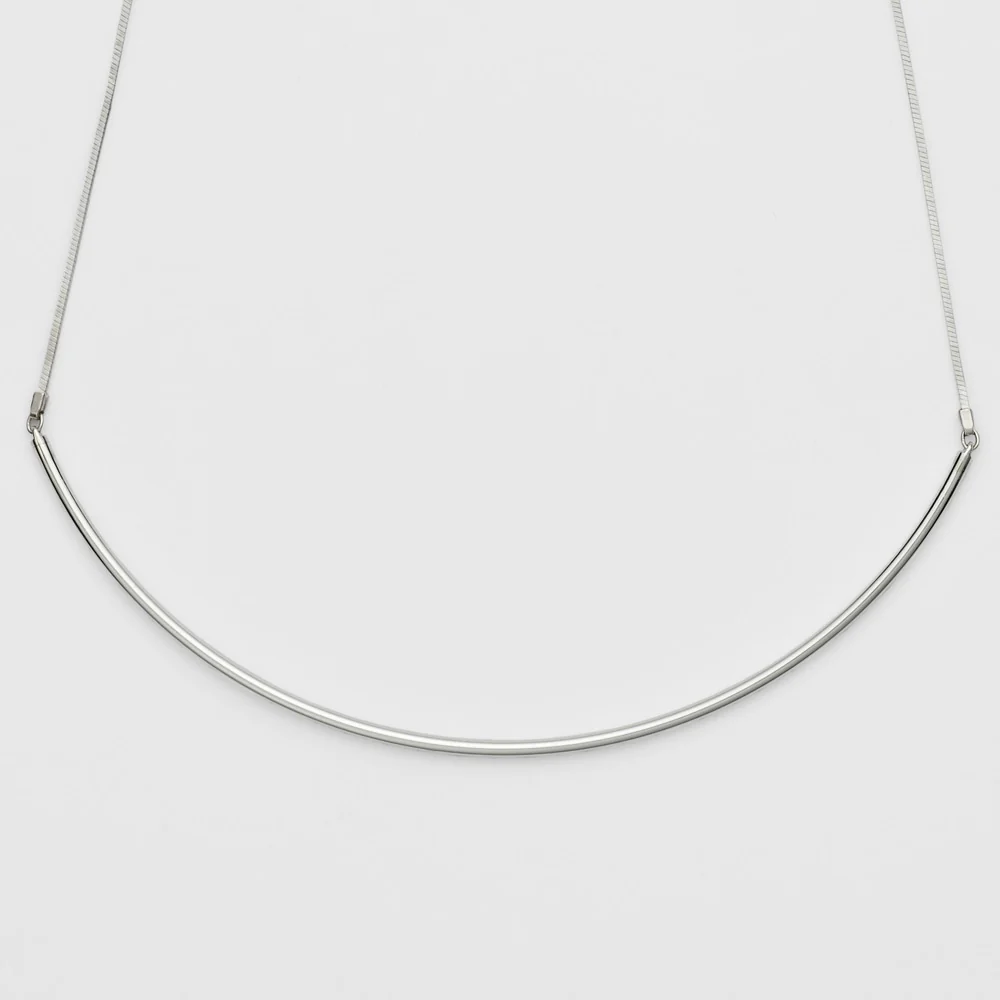Silver Choker Necklace - Image 2