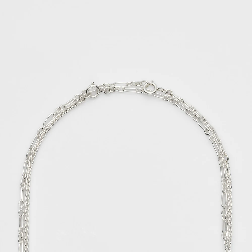 Silver Necklace Chain Set - Image 3