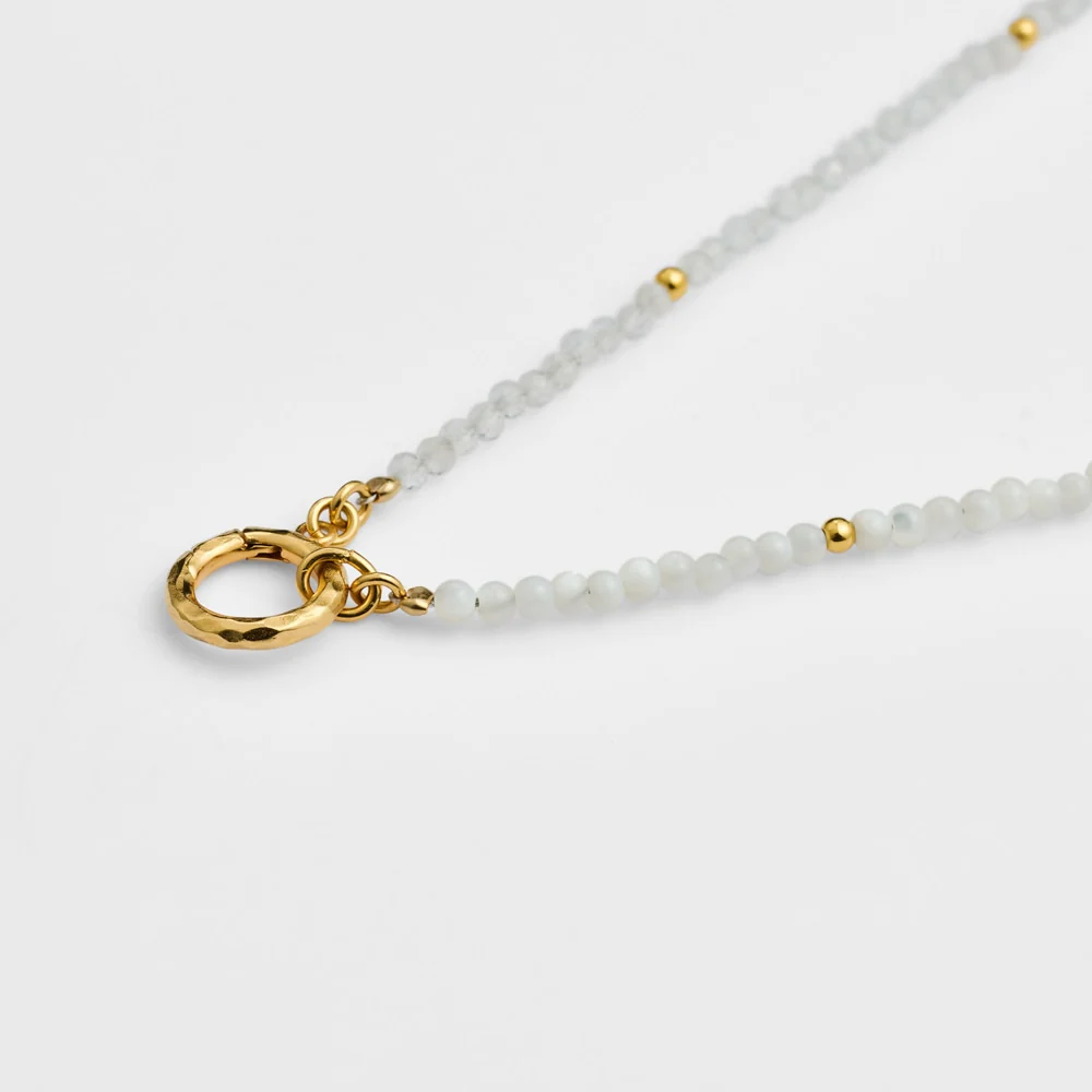 Gold Multi-Stone Necklace - Image 4