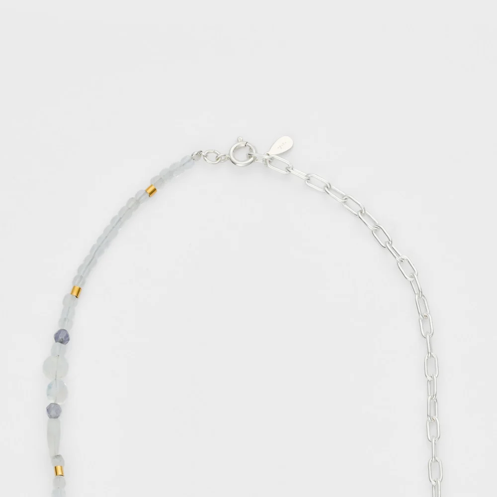 Silver Multi-Stone Necklace - Image 3