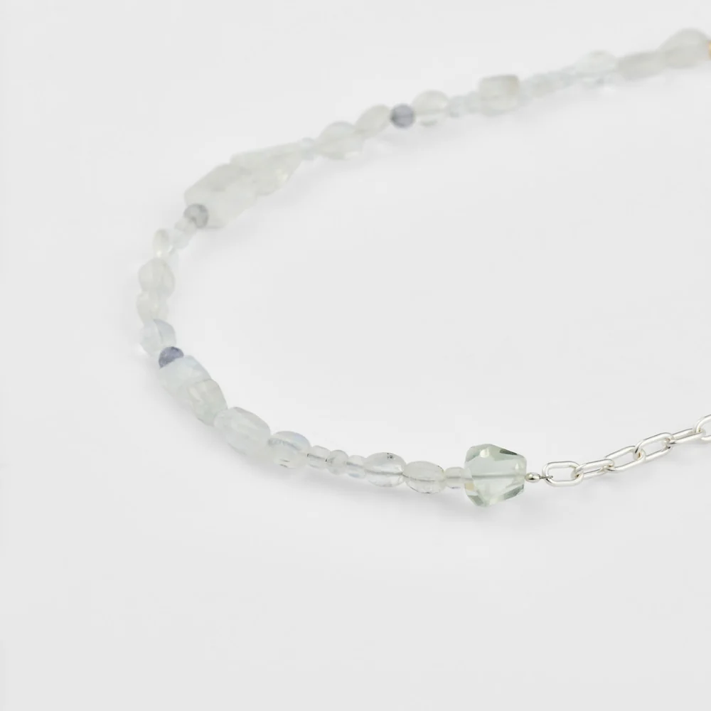 Silver Multi-Stone Necklace - Image 4