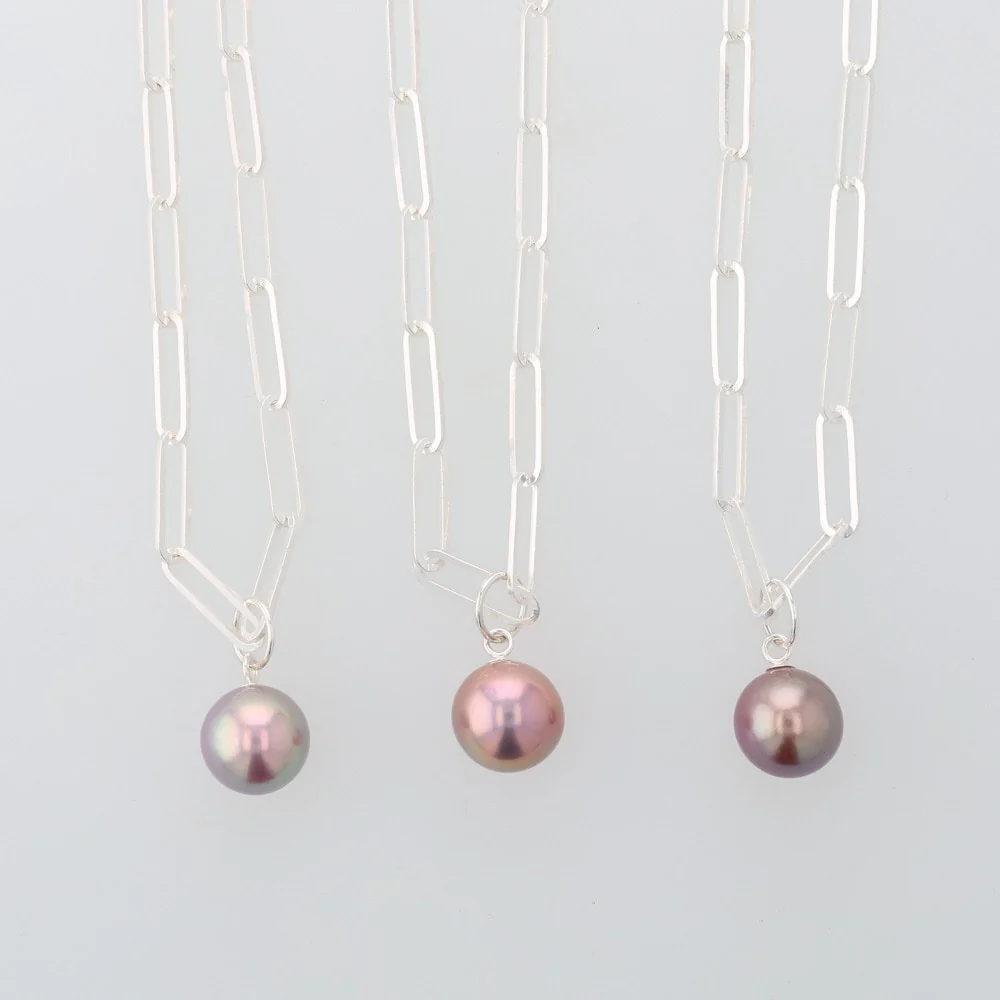 Silver Pearl Necklace - Image 6