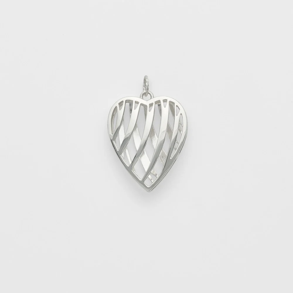 Silver Heart Charm - Image 2
