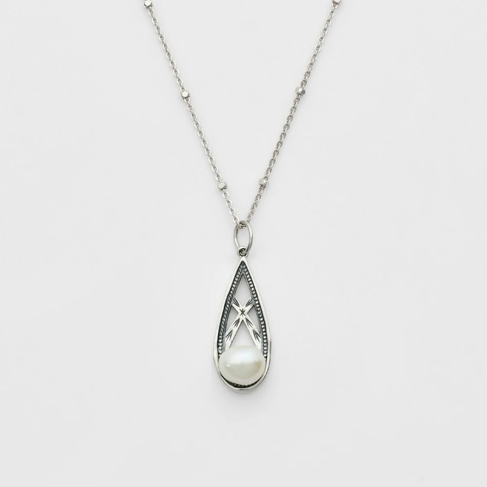 <June Birthstone> Silver Pearl Charm - Image 3