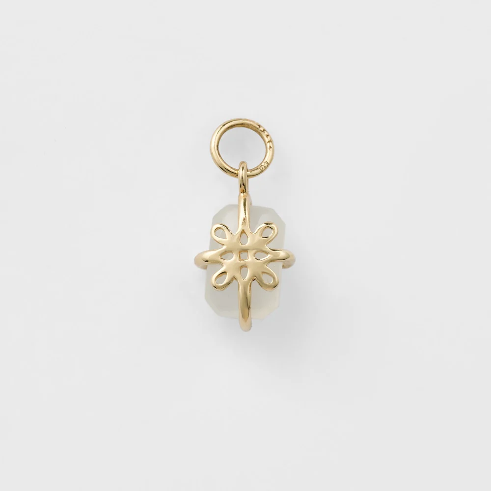 K10 Moonstone Earring Charm (Single Earring) - Image 2